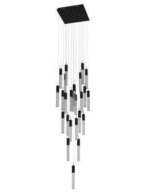 Avenue Lighting - HF1904-25-GL-BK-SNW - 25 Light Pendant - The Original Glacier - Black