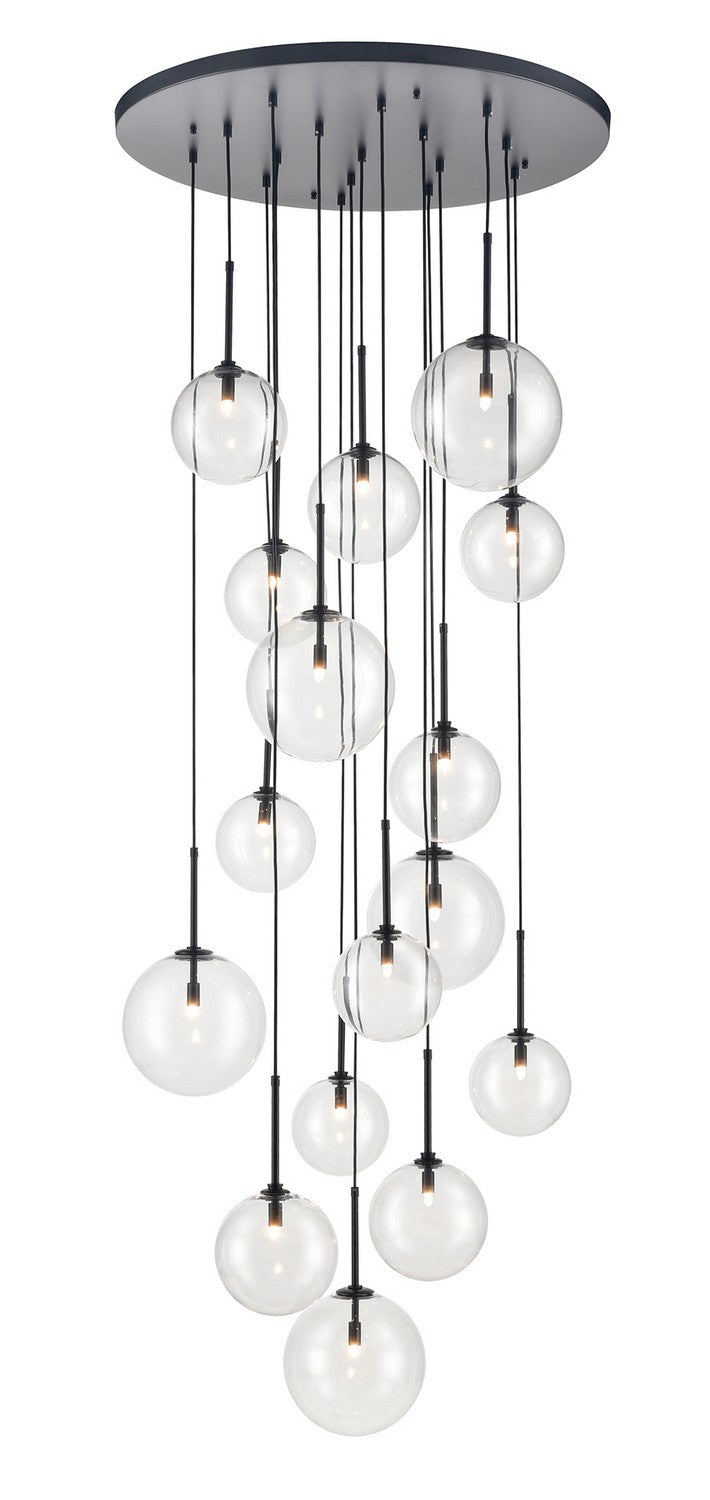 Avenue Lighting - HF4266-BK - 16 Light Pendant - Delilah - Black