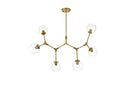 Elegant Lighting - 1712G49BR - Six Light Chandelier - Cavoli - Brass