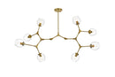 Elegant Lighting - 1712G61BR - Eight Light Chandelier - Cavoli - Brass