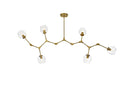 Elegant Lighting - 1712G70BR - Six Light Chandelier - Cavoli - Brass