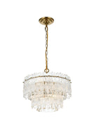 Elegant Lighting - 1780D15SG - Four Light Pendant - Emilia - Satin Gold