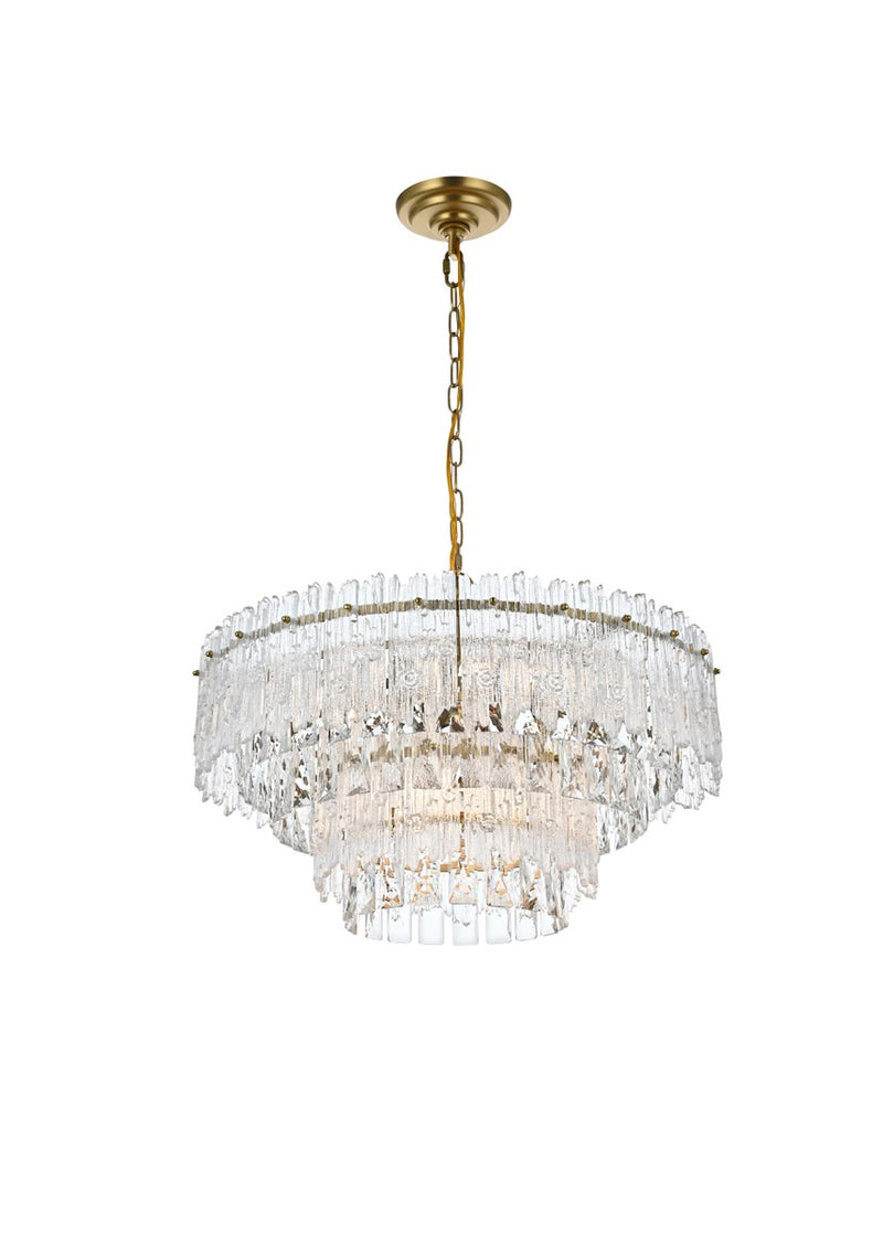 Elegant Lighting - 1780D21SG - Six Light Pendant - Emilia - Satin Gold