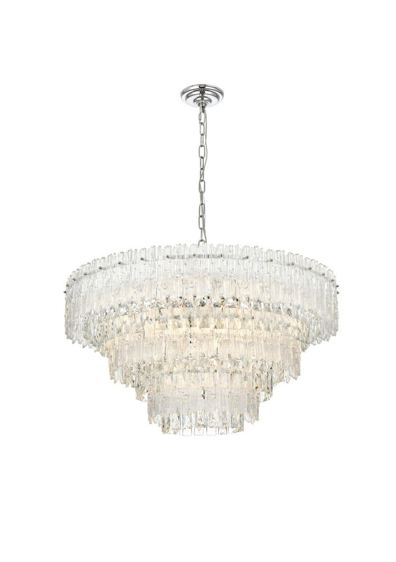 Elegant Lighting - 1780D31C - Ten Light Pendant - Emilia - Chrome