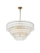 Elegant Lighting - 1780D31SG - Ten Light Pendant - Emilia - Satin Gold