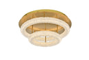 Elegant Lighting - 3800F26L2SG - LED Flush Mount - Bowen - Satin Gold