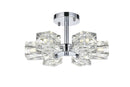 Elegant Lighting - LD920F14C - Six Light Flush Mount - Lyra - Chrome