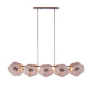 Five Light Island Pendant<br /><span style="color:#4AB0CE;">Entrega: 4-10 dias en USA</span><br /><span style="color:#4AB0CE;font-size:60%;">PREGUNTE POR ENTREGA EN PANAMA</span><br />Collection: Poppy<br />Finish: Pearlized Antique Brass