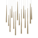 Modern Forms - PD-41714L-AB - LED Pendant - Cascade - Aged Brass