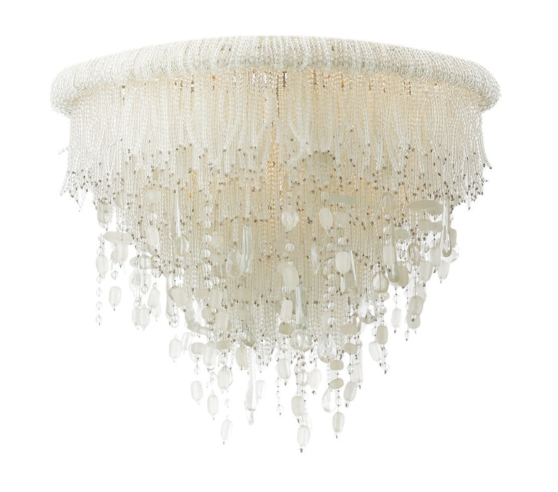 Metropolitan - N1514-613 - Six Light Flush Mount - Crystal Reign - Polished Nickel