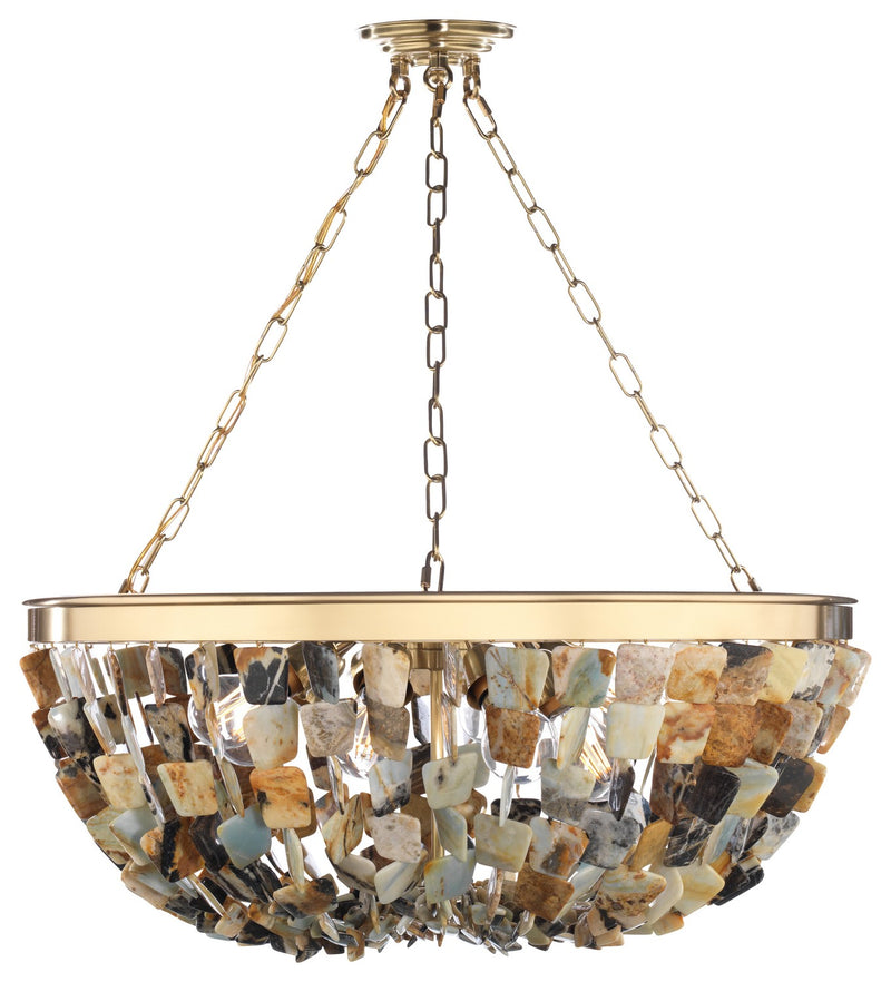 Eight Light Pendant<br /><span style="color:#4AB0CE;">Entrega: 4-10 dias en USA</span><br /><span style="color:#4AB0CE;font-size:60%;">PREGUNTE POR ENTREGA EN PANAMA</span><br />Collection: Flotsam<br />Finish: Brass