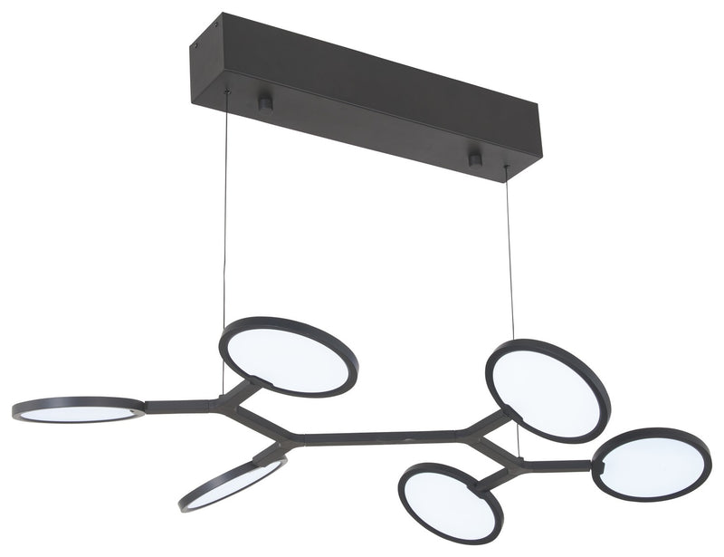 George Kovacs - P1951-66A-L - LED Pendant - Bandalore - Coal Black