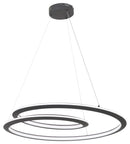 George Kovacs - P1970-066-L - LED Pendant - Infinite - Sand Coal Black
