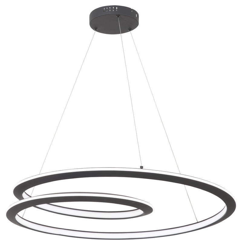 George Kovacs - P1971-066-L - LED Pendant - Infinite - Sand Coal Black