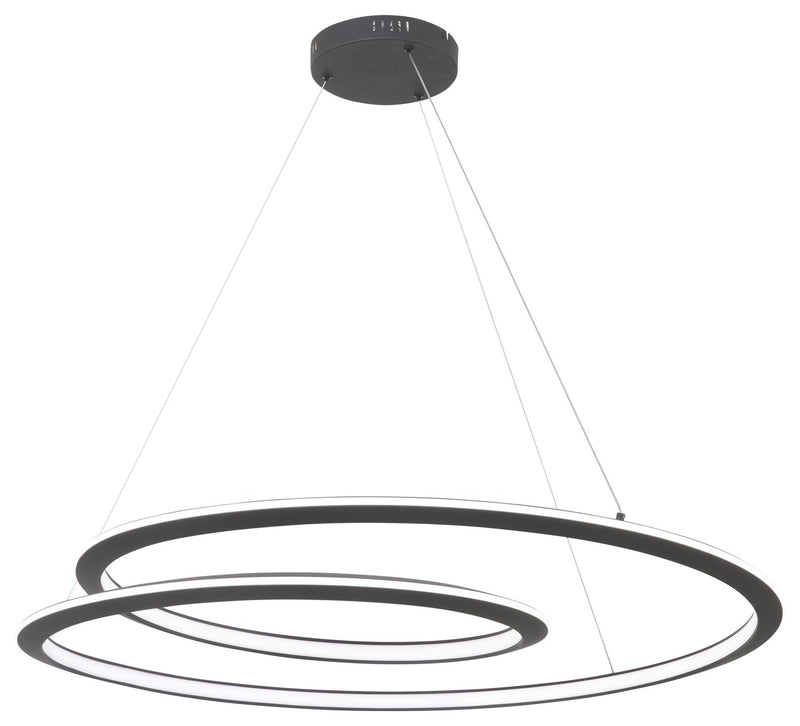 George Kovacs - P1972-066-L - LED Pendant - Infinite - Sand Black