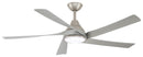 Minka Aire - F765L-BN/SL - 56"Ceiling Fan - Transonic - Brushed Nickel With Silver Blades