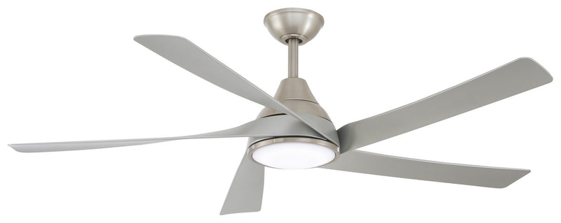 Minka Aire - F765L-BN/SL - 56"Ceiling Fan - Transonic - Brushed Nickel With Silver Blades