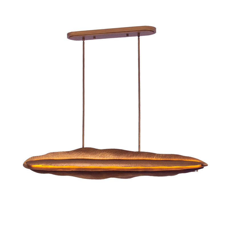 LED Island Pendant<br /><span style="color:#4AB0CE;">Entrega: 4-10 dias en USA</span><br /><span style="color:#4AB0CE;font-size:60%;">PREGUNTE POR ENTREGA EN PANAMA</span><br />Collection: Folia<br />Finish: Warm Gold