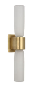 LED Wall Sconce<br /><span style="color:#4AB0CE;">Entrega: 4-10 dias en USA</span><br /><span style="color:#4AB0CE;font-size:60%;">PREGUNTE POR ENTREGA EN PANAMA</span><br />Collection: Volver<br />Finish: Hand Rubbed Antique Brass