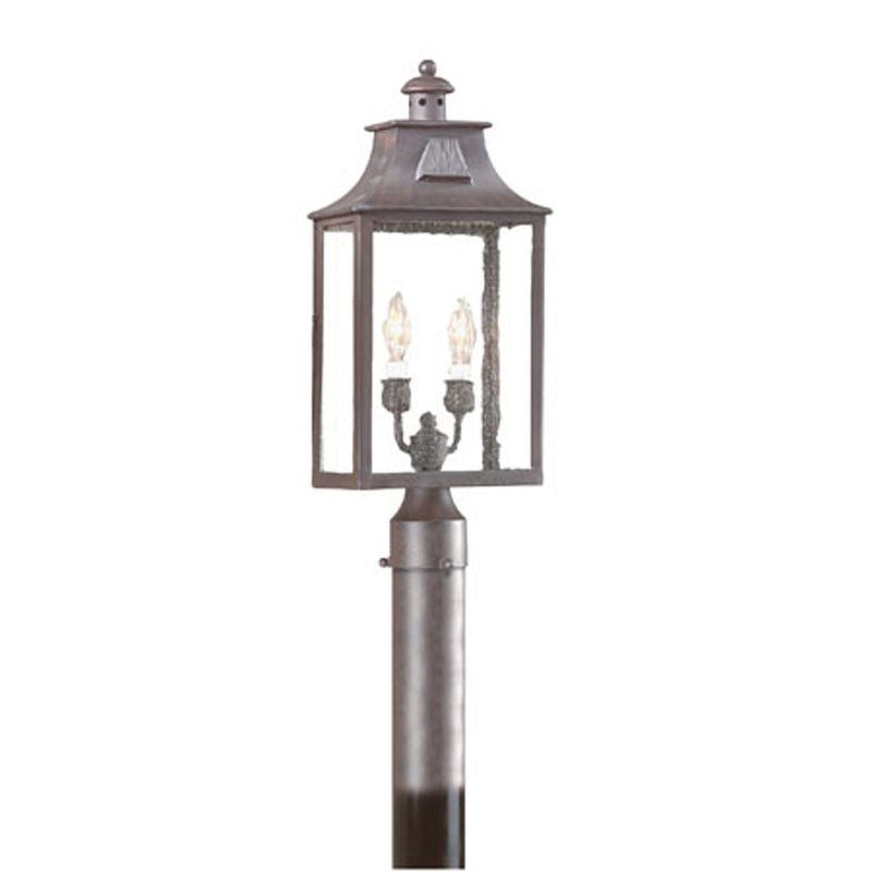 Troy Lighting - P9003-SFB - Two Light Post Lantern - Newton - Soft Off Black