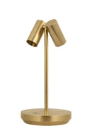 LED Table Lamp<br /><span style="color:#4AB0CE;">Entrega: 4-10 dias en USA</span><br /><span style="color:#4AB0CE;font-size:60%;">PREGUNTE POR ENTREGA EN PANAMA</span><br />Collection: Doppia<br />Finish: Hand Rubbed Antique Brass