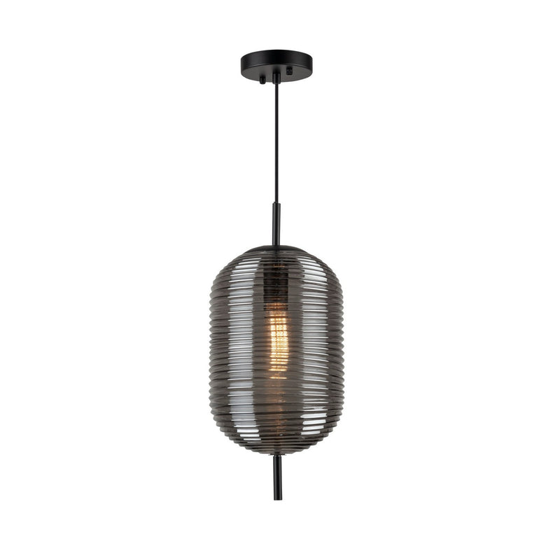 One Light Pendant<br /><span style="color:#4AB0CE;">Entrega: 4-10 dias en USA</span><br /><span style="color:#4AB0CE;font-size:60%;">PREGUNTE POR ENTREGA EN PANAMA</span><br />Collection: Vita<br />Finish: Black