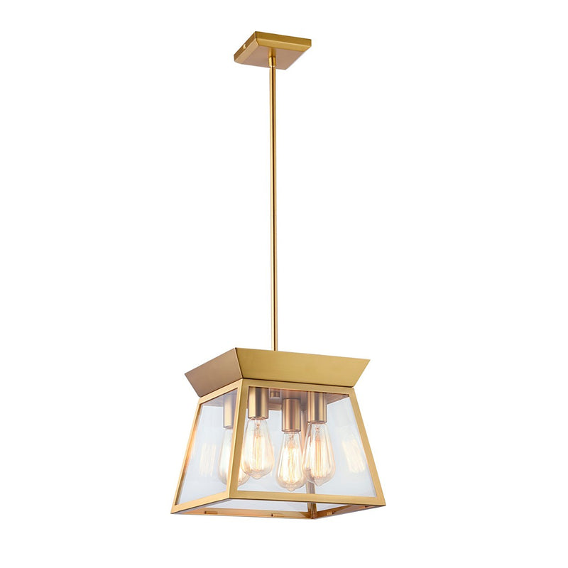 Four Light Chandelier<br /><span style="color:#4AB0CE;">Entrega: 4-10 dias en USA</span><br /><span style="color:#4AB0CE;font-size:60%;">PREGUNTE POR ENTREGA EN PANAMA</span><br />Collection: Lucian<br />Finish: Brushed Brass