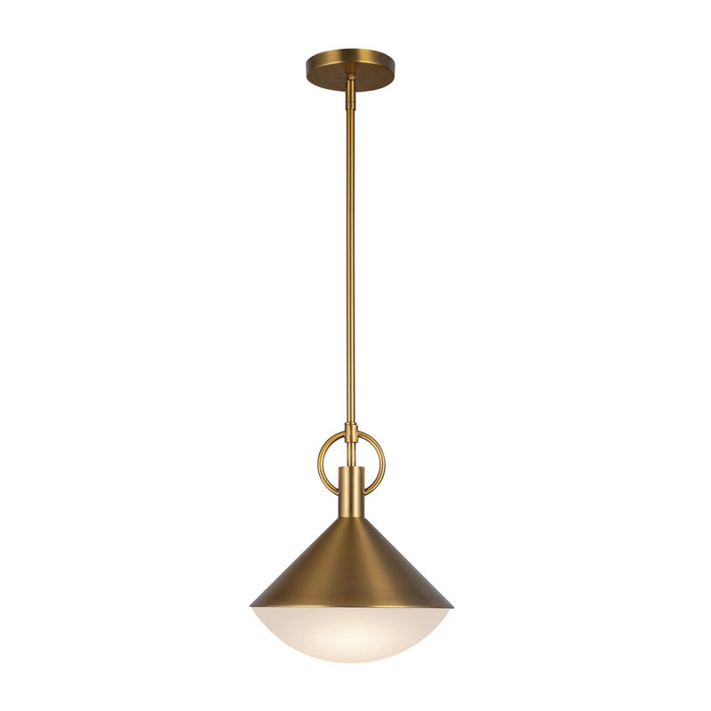 One Light Pendant<br /><span style="color:#4AB0CE;">Entrega: 4-10 dias en USA</span><br /><span style="color:#4AB0CE;font-size:60%;">PREGUNTE POR ENTREGA EN PANAMA</span><br />Collection: Abruzzo<br />Finish: Brass