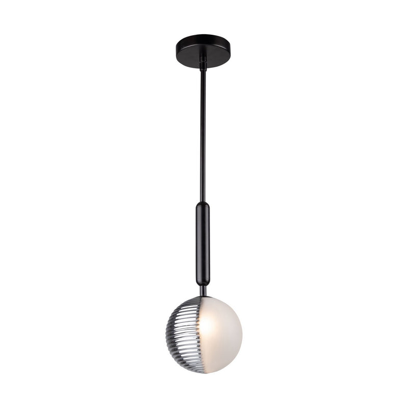 One Light Pendant<br /><span style="color:#4AB0CE;">Entrega: 4-10 dias en USA</span><br /><span style="color:#4AB0CE;font-size:60%;">PREGUNTE POR ENTREGA EN PANAMA</span><br />Collection: Bolla<br />Finish: Black