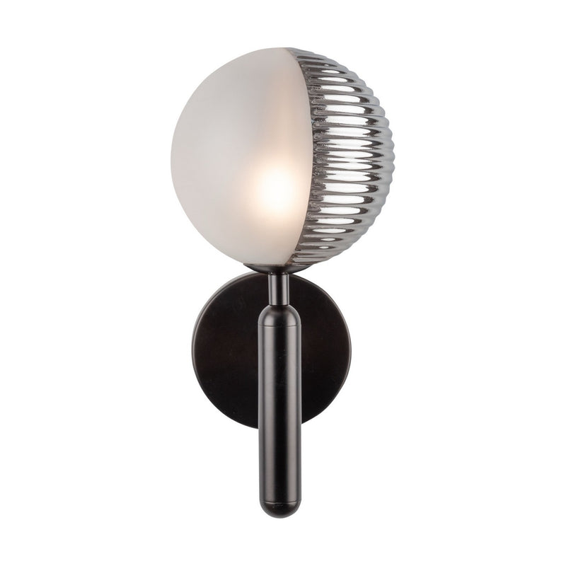 One Light Wall Sconce<br /><span style="color:#4AB0CE;">Entrega: 4-10 dias en USA</span><br /><span style="color:#4AB0CE;font-size:60%;">PREGUNTE POR ENTREGA EN PANAMA</span><br />Collection: Bolla<br />Finish: Black
