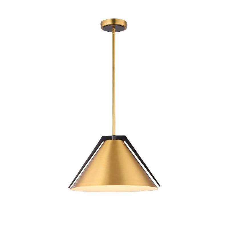 One Light Pendant<br /><span style="color:#4AB0CE;">Entrega: 4-10 dias en USA</span><br /><span style="color:#4AB0CE;font-size:60%;">PREGUNTE POR ENTREGA EN PANAMA</span><br />Collection: Baltic<br />Finish: Brass and black