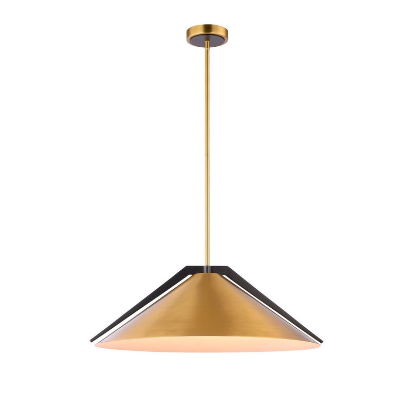 Three Light Pendant<br /><span style="color:#4AB0CE;">Entrega: 4-10 dias en USA</span><br /><span style="color:#4AB0CE;font-size:60%;">PREGUNTE POR ENTREGA EN PANAMA</span><br />Collection: Baltic<br />Finish: Brass and black