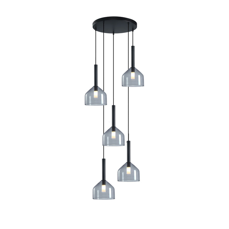 Artcraft Canada - AC11955BK - Five Light Chandelier - Kali - Black