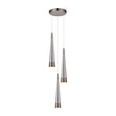 Artcraft Canada - AC6823SM - LED Chandelier - Sunnyvale - Pearl Black and Smoke