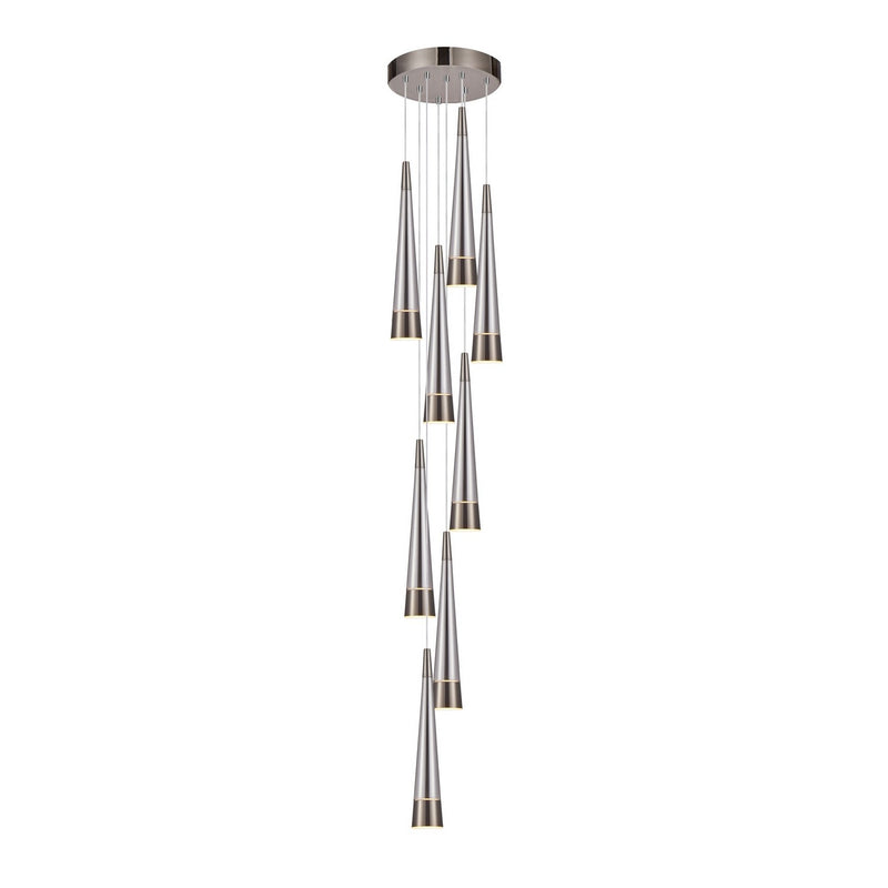 Artcraft Canada - AC6829SM - LED Chandelier - Sunnyvale - Pearl Black and Smoke