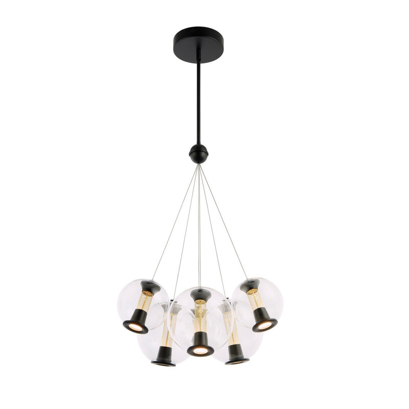 LED Chandelier<br /><span style="color:#4AB0CE;">Entrega: 4-10 dias en USA</span><br /><span style="color:#4AB0CE;font-size:60%;">PREGUNTE POR ENTREGA EN PANAMA</span><br />Collection: Arlo<br />Finish: Black