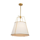 Four Light Pendant<br /><span style="color:#4AB0CE;">Entrega: 4-10 dias en USA</span><br /><span style="color:#4AB0CE;font-size:60%;">PREGUNTE POR ENTREGA EN PANAMA</span><br />Collection: Pullman<br />Finish: Brass