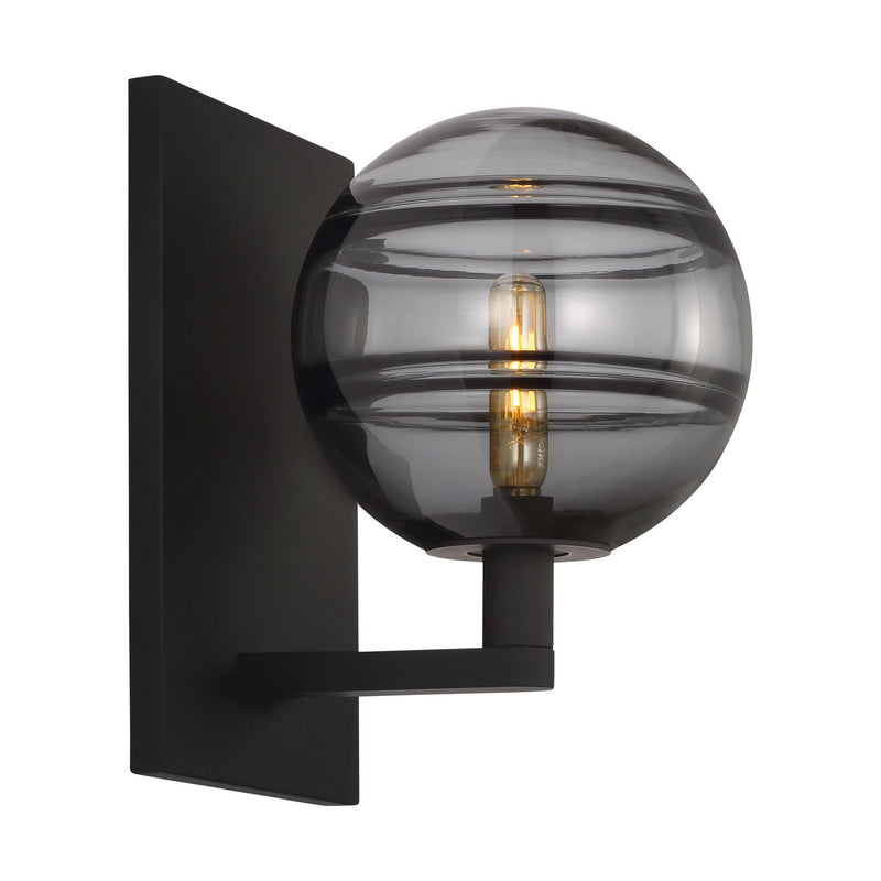 One Light Wall Sconce<br /><span style="color:#4AB0CE;">Entrega: 4-10 dias en USA</span><br /><span style="color:#4AB0CE;font-size:60%;">PREGUNTE POR ENTREGA EN PANAMA</span><br />Collection: Sedona<br />Finish: Nightshade Black