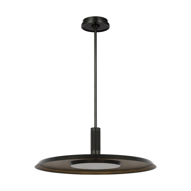 Visual Comfort Modern - AKPD17027BZ/DB - LED Pendant - Saucer - Dark Bronze/Darkened Brass