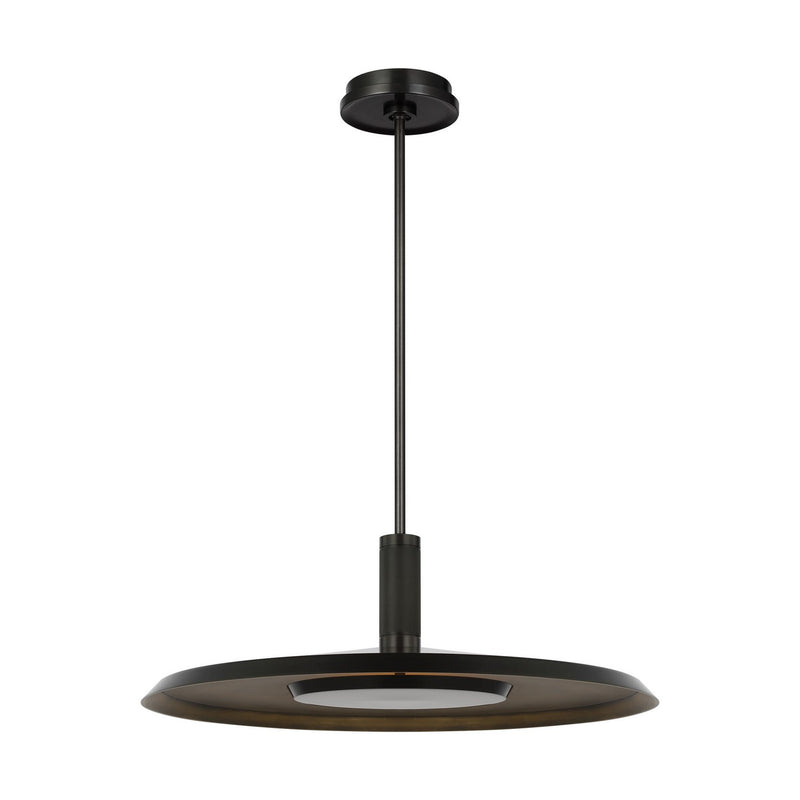 Visual Comfort Modern - AKPD17127BZ/DB - LED Pendant - Saucer - Dark Bronze/Darkened Brass