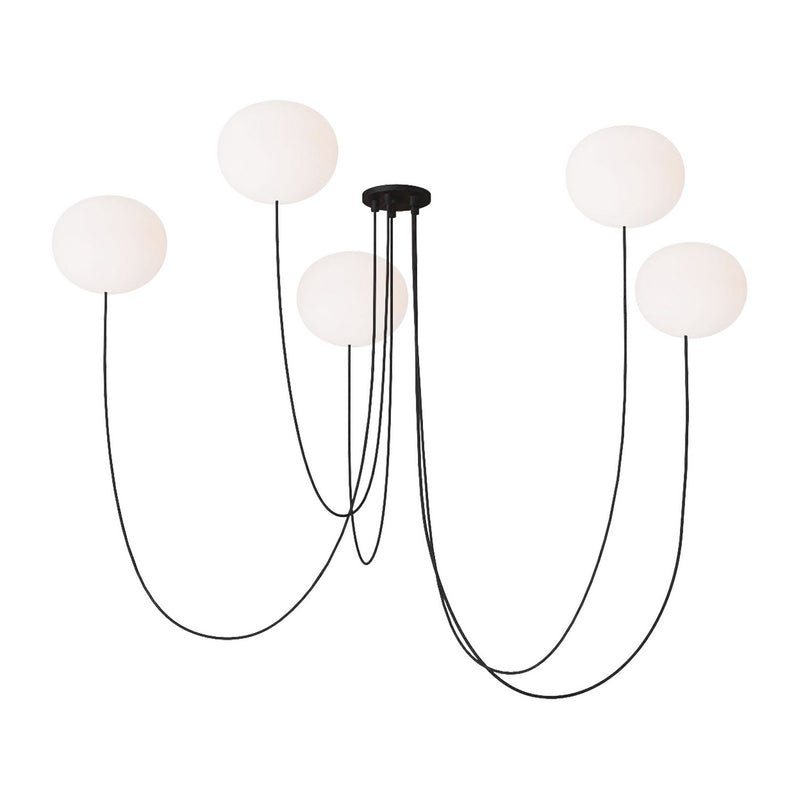 Visual Comfort Modern - PBCH36427OPB - LED Chandelier - Helium - Matte Black