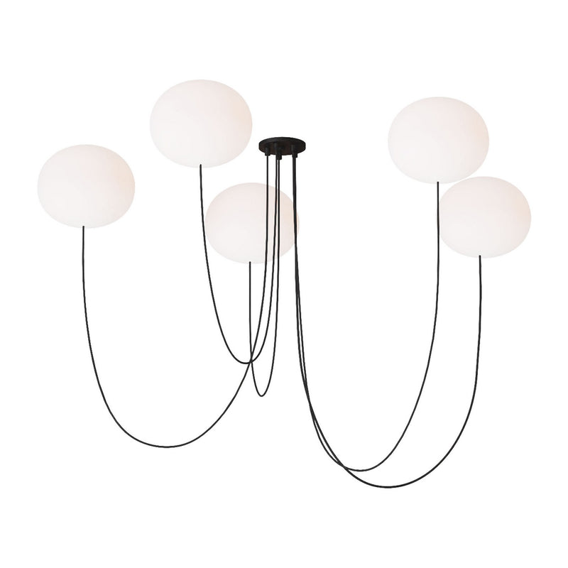 Visual Comfort Modern - PBCH36827OPB - LED Chandelier - Helium - Matte Black