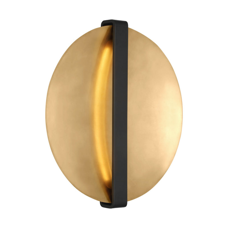 LED Wall Sconce<br /><span style="color:#4AB0CE;">Entrega: 1-2 semanas en USA</span><br /><span style="color:#4AB0CE;font-size:60%;">PREGUNTE POR ENTREGA EN PANAMA</span><br />Collection: Cymbal<br />Finish: Dark Bronze/Natural Brass