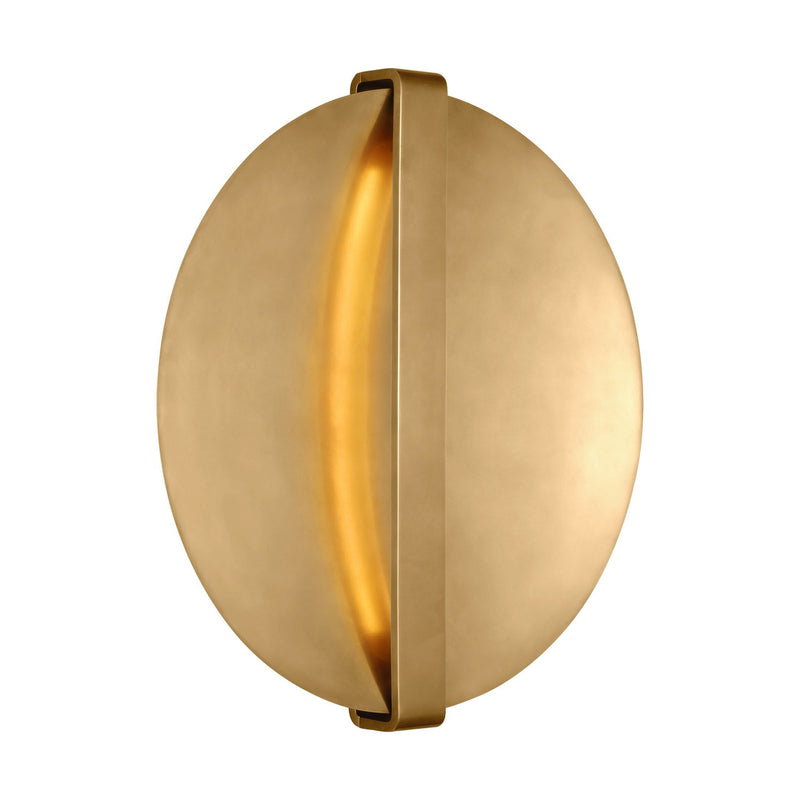 LED Wall Sconce<br /><span style="color:#4AB0CE;">Entrega: 4-10 dias en USA</span><br /><span style="color:#4AB0CE;font-size:60%;">PREGUNTE POR ENTREGA EN PANAMA</span><br />Collection: Cymbal<br />Finish: Natural Brass