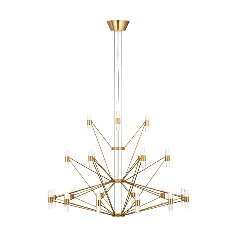 LED Chandelier<br /><span style="color:#4AB0CE;">Entrega: 4-10 dias en USA</span><br /><span style="color:#4AB0CE;font-size:60%;">PREGUNTE POR ENTREGA EN PANAMA</span><br />Collection: Lassell<br />Finish: Natural Brass