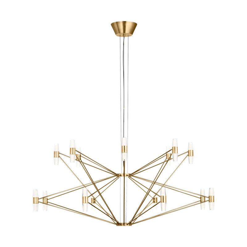 LED Chandelier<br /><span style="color:#4AB0CE;">Entrega: 4-10 dias en USA</span><br /><span style="color:#4AB0CE;font-size:60%;">PREGUNTE POR ENTREGA EN PANAMA</span><br />Collection: Lassell<br />Finish: Natural Brass