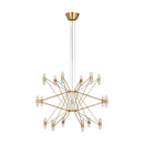 LED Chandelier<br /><span style="color:#4AB0CE;">Entrega: 4-10 dias en USA</span><br /><span style="color:#4AB0CE;font-size:60%;">PREGUNTE POR ENTREGA EN PANAMA</span><br />Collection: Lassell<br />Finish: Natural Brass