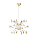 LED Chandelier<br /><span style="color:#4AB0CE;">Entrega: 4-10 dias en USA</span><br /><span style="color:#4AB0CE;font-size:60%;">PREGUNTE POR ENTREGA EN PANAMA</span><br />Collection: Lassell<br />Finish: Natural Brass
