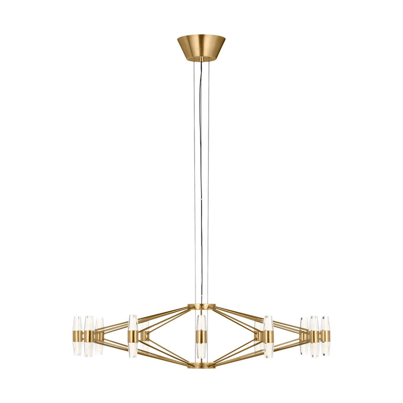 LED Chandelier<br /><span style="color:#4AB0CE;">Entrega: 4-10 dias en USA</span><br /><span style="color:#4AB0CE;font-size:60%;">PREGUNTE POR ENTREGA EN PANAMA</span><br />Collection: Lassell<br />Finish: Natural Brass