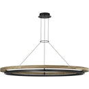 Visual Comfort Modern - SLCH30030BW - LED Chandelier - Grace - Matte Black/Weathered Oak Wood